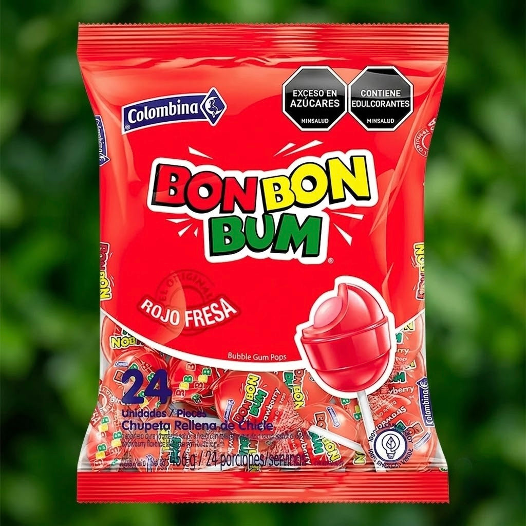 BON BON BUM CHUPETE FRESA BOLSA 14.4 OZ