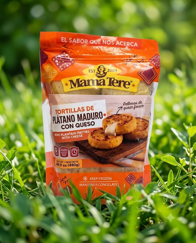 Mama Tere Tortillas De Plátano Maduro con Queso (Frozen)